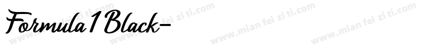 Formula 1 Black字体转换